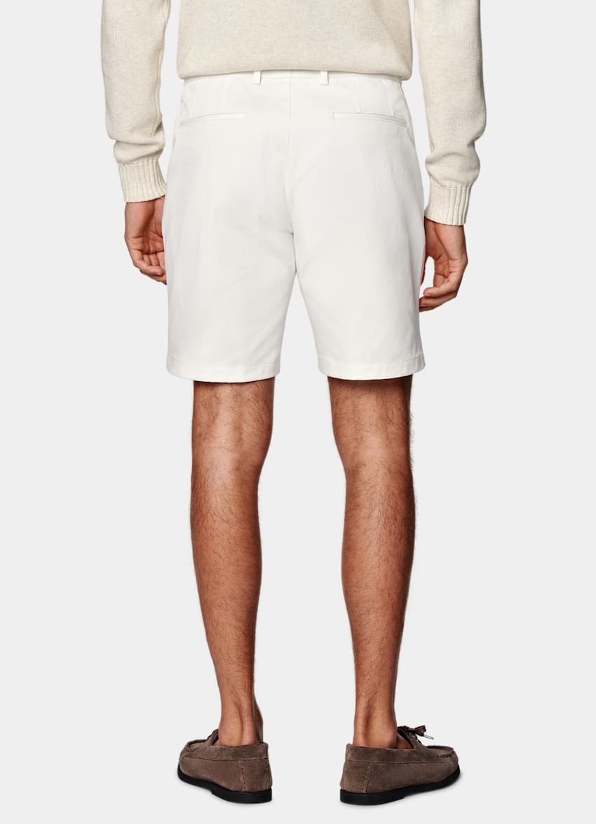 Short Slim Leg blanc cassé
