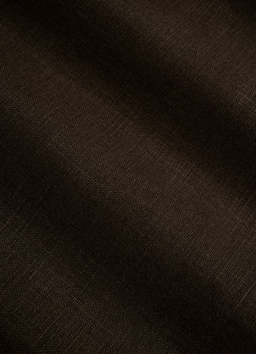 SUITSUPPLY Pure Linen by Baird McNutt, United Kingdom Dark Brown Casual Suit