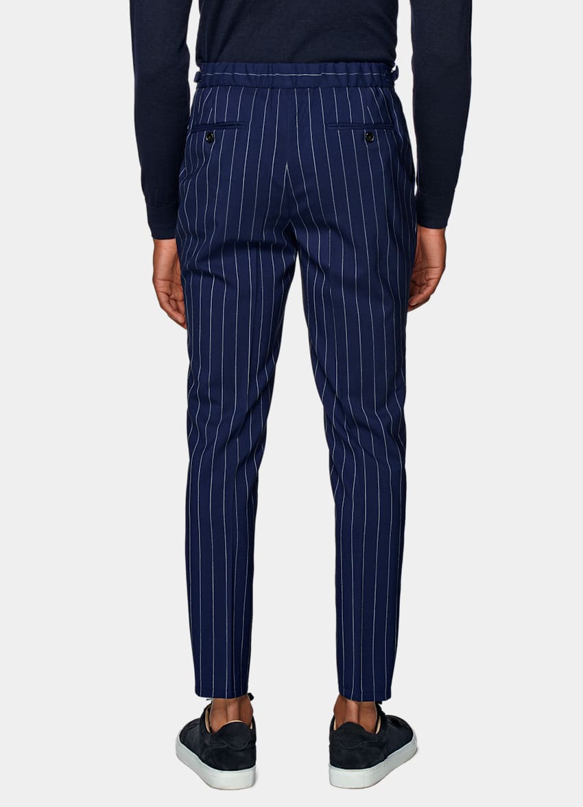 SUITSUPPLY Pure Wool Traveller by Cerruti, Italy Mid Blue Havana Suit