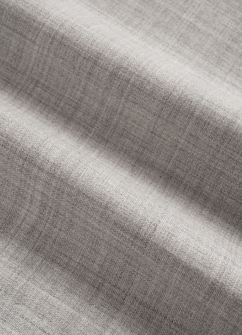 SUITSUPPLY Pura lana tropical S120s de Vitale Barberis Canonico, Italia Traje Havana gris claro