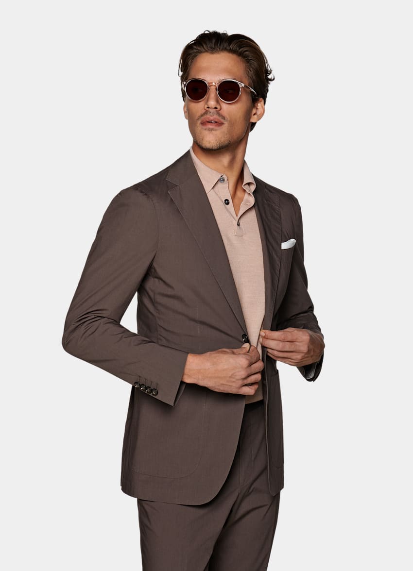 SUITSUPPLY  by Progetto Uno, Italy Taupe Havana Suit