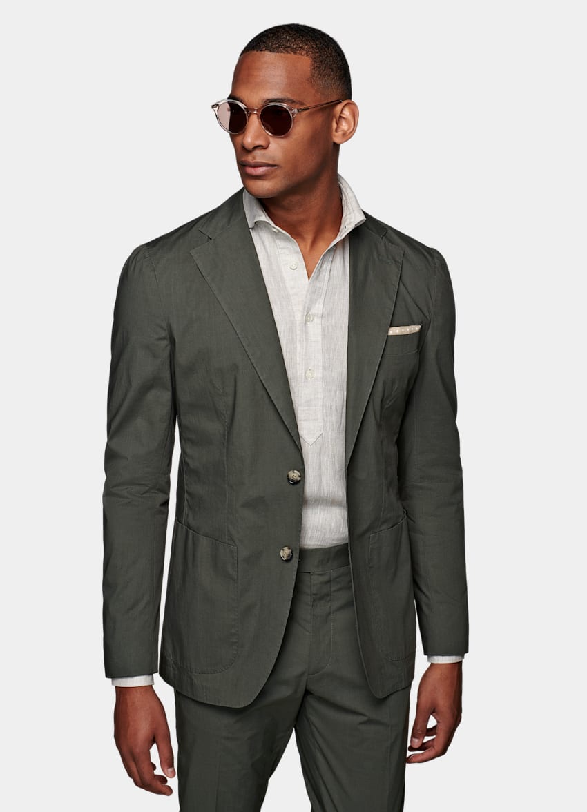 SUITSUPPLY  by Progetto Uno, Italy Mid Green Havana Suit