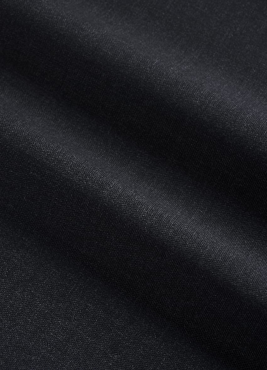 SUITSUPPLY Pure S120's Tropical Wool by Vitale Barbaris Canonico, Italy Dark Grey Lazio Suit