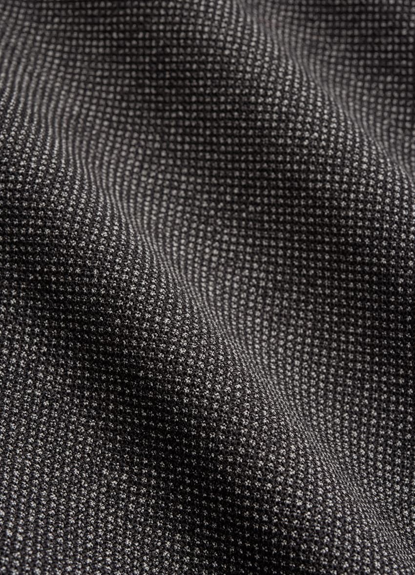 SUITSUPPLY Pure Wool Traveller - Lanificio Cerruti, Italie Costume Havana gris moyen œil-de-perdrix