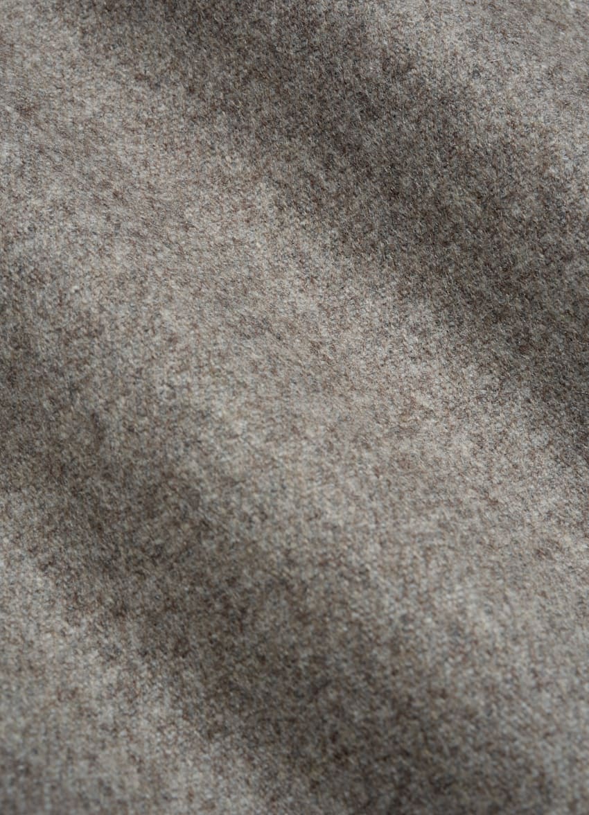 SUITSUPPLY Franela de lana circular de Vitale Barberis Canonico, Italia Traje Havana marrón claro