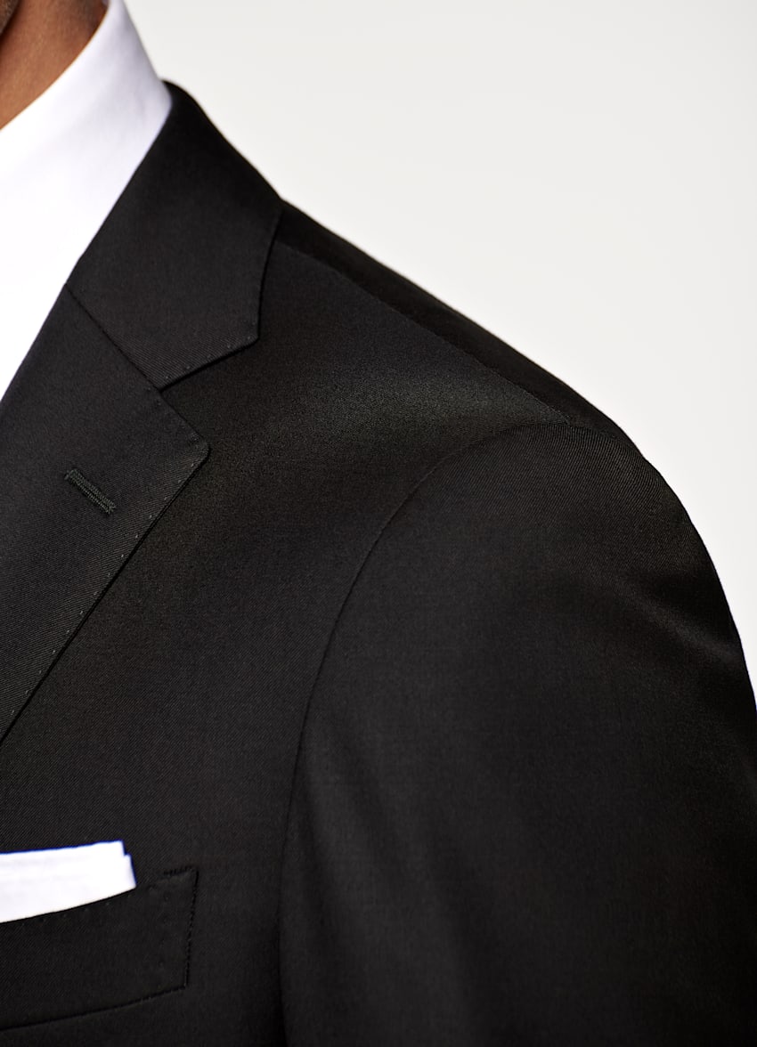 SUITSUPPLY  von Vitale Barberis Canonico, Italien Sienna Anzug schwarz