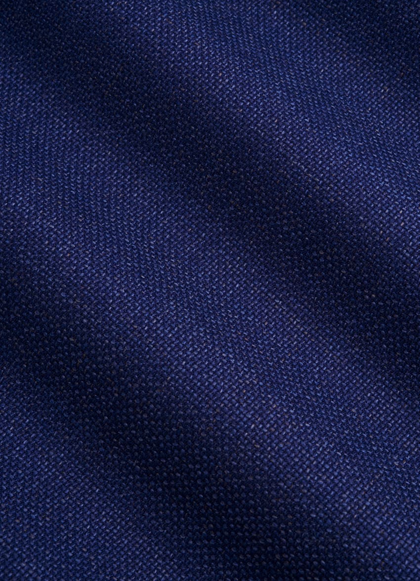 SUITSUPPLY 意大利 Reda 生产的弹力羊毛面料 Perennial Havana 中蓝色西装