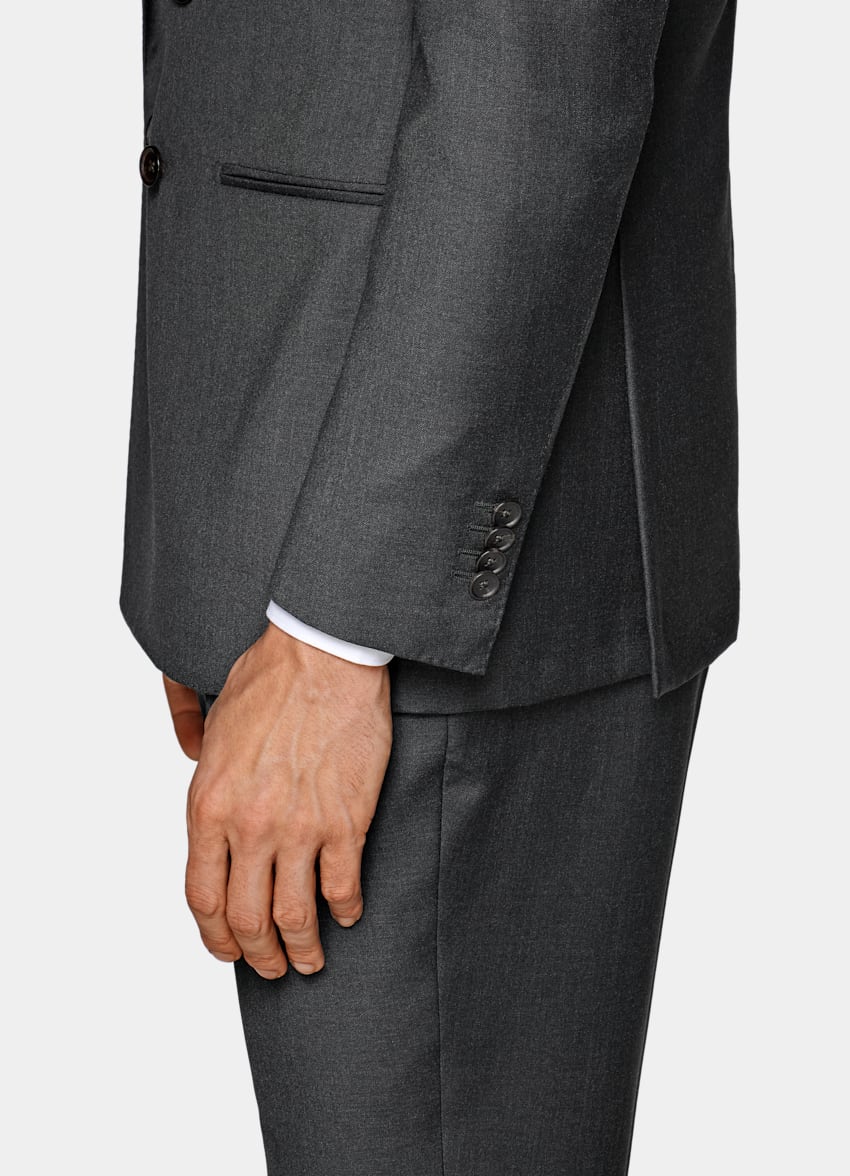 Dark Grey Havana Suit | Pure Wool S110's Double Breasted | Suitsupply ...