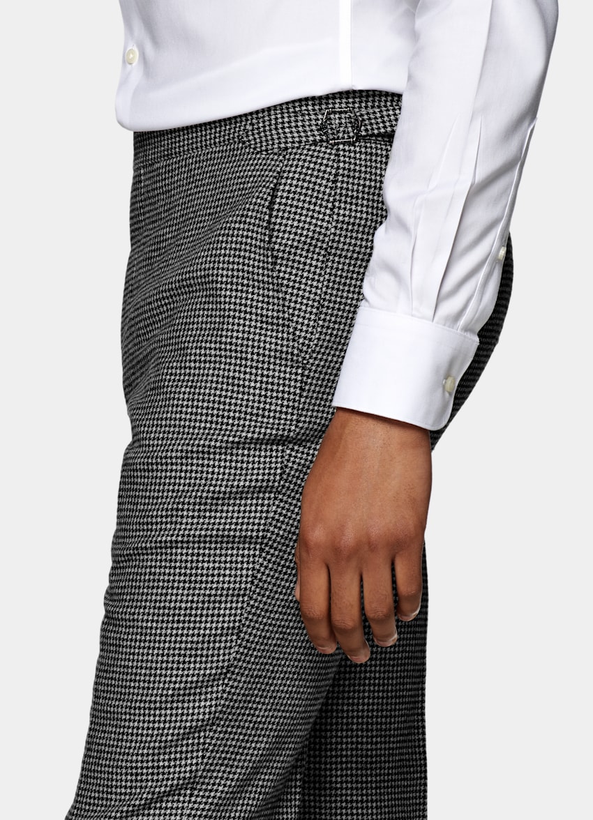 Black Houndstooth Havana Suit | Wool Cashmere Three Piece | Suitsupply ...