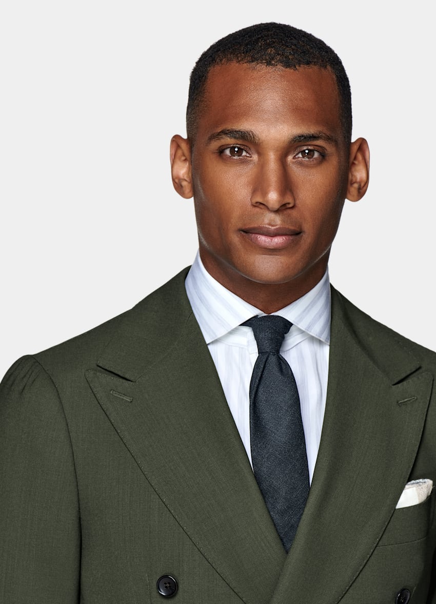 Mid Green Havana Suit | Pure Wool 4Ply Double Breasted | SUITSUPPLY