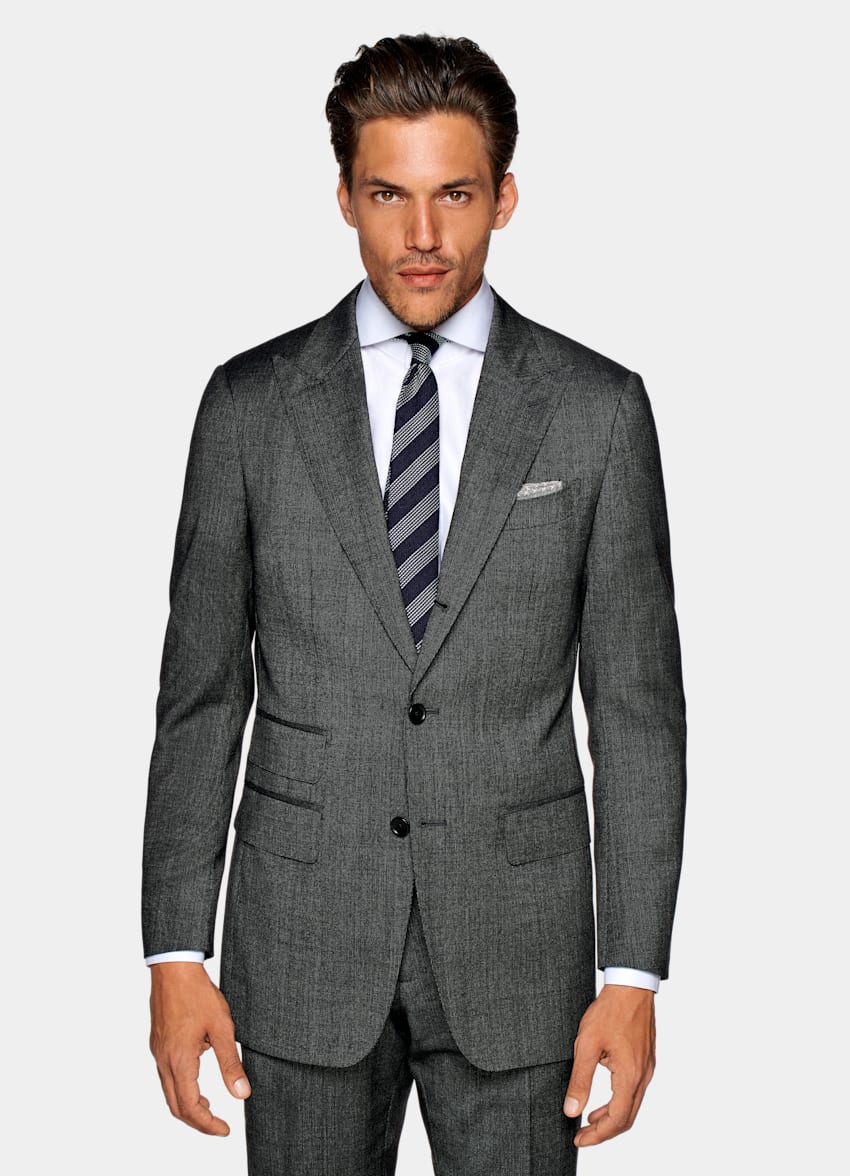 Dark Grey Washington Suit | Pure Wool S110's Single Breasted | Suitsupply  Online Store