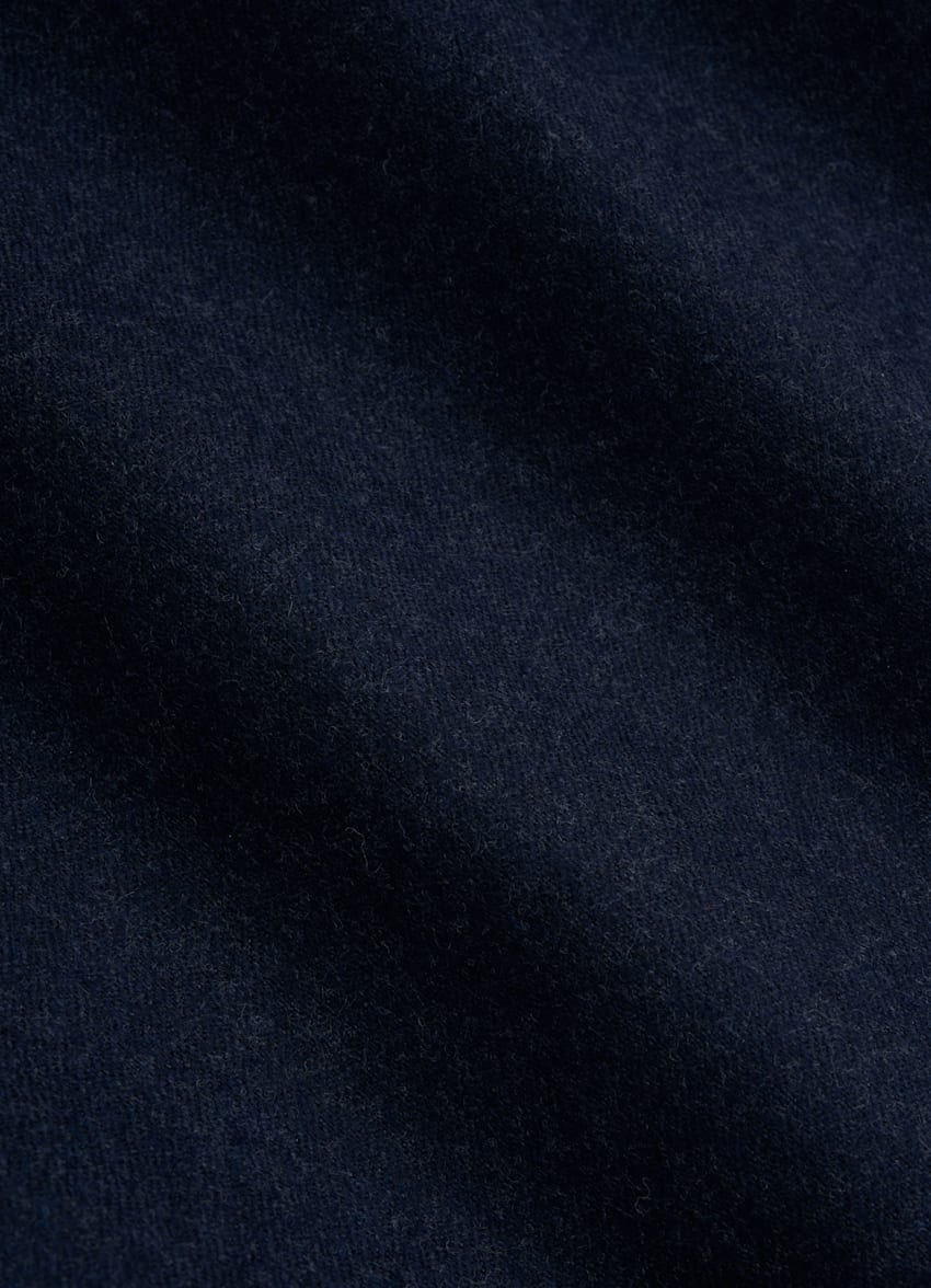 SUITSUPPLY Flanelle pure laine S120's - Vitale Barberis Canonico, Italie Costume trois pièces Lazio bleu moyen