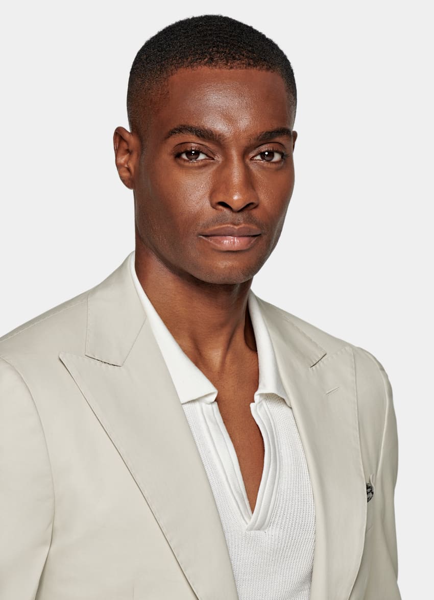 Light Brown Havana Suit in Cotton Silk Elastane | SUITSUPPLY United Kingdom