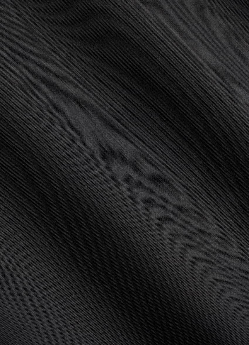 SUITSUPPLY All Season Wool Silk by Piacenza, Italy Black Tailored Fit Milano Suit