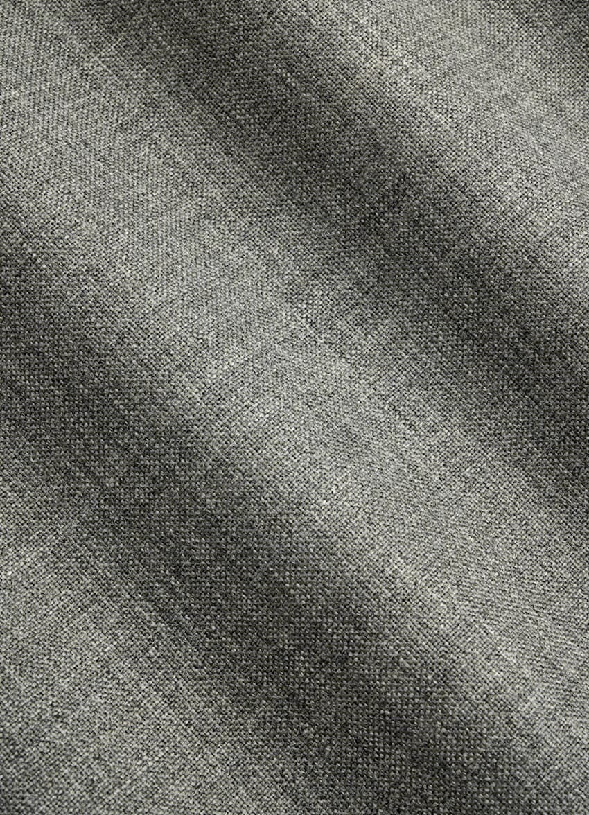 SUITSUPPLY All Season Pure Tropical Wool by Vitale Barberis Canonico, Italy Mid Green Perennial Tailored Fit Havana Suit