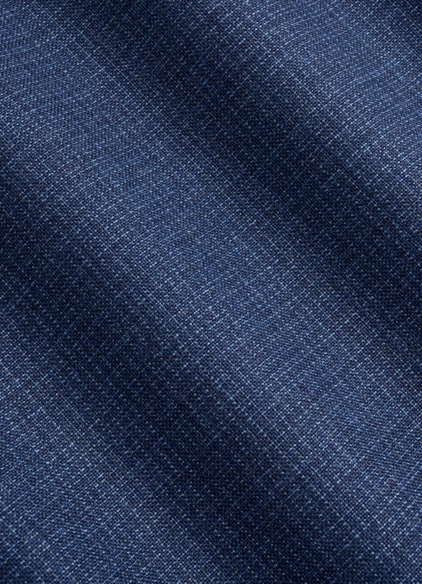 SUITSUPPLY All Season Pure Tropical Wool by Vitale Barberis Canonico, Italy Mid Blue Perennial Tailored Fit Havana Suit