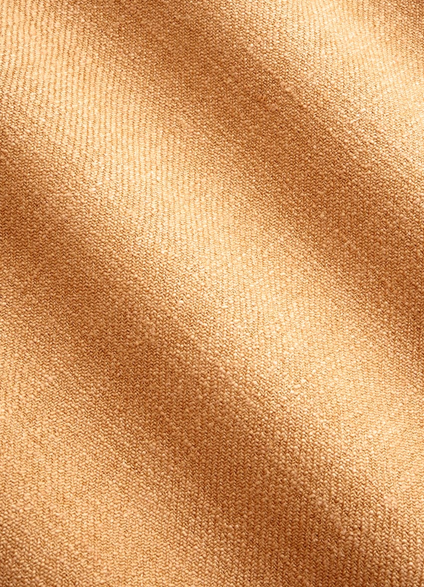 SUITSUPPLY Summer Wool Silk Linen par E.Thomas, Italie Orange Tailored Fit Milano Suit