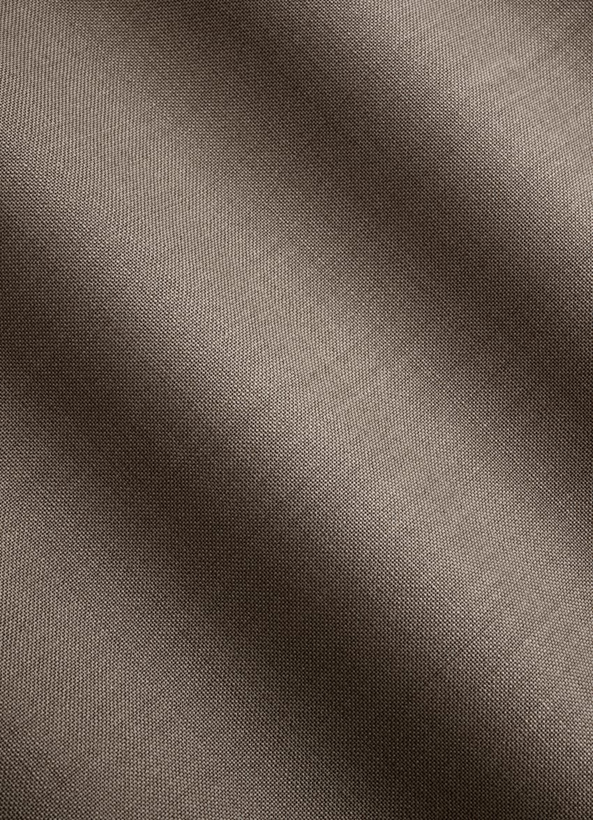 SUITSUPPLY All Season Wool Mohair by Rogna, Italy Taupe Tailored Fit Milano Suit