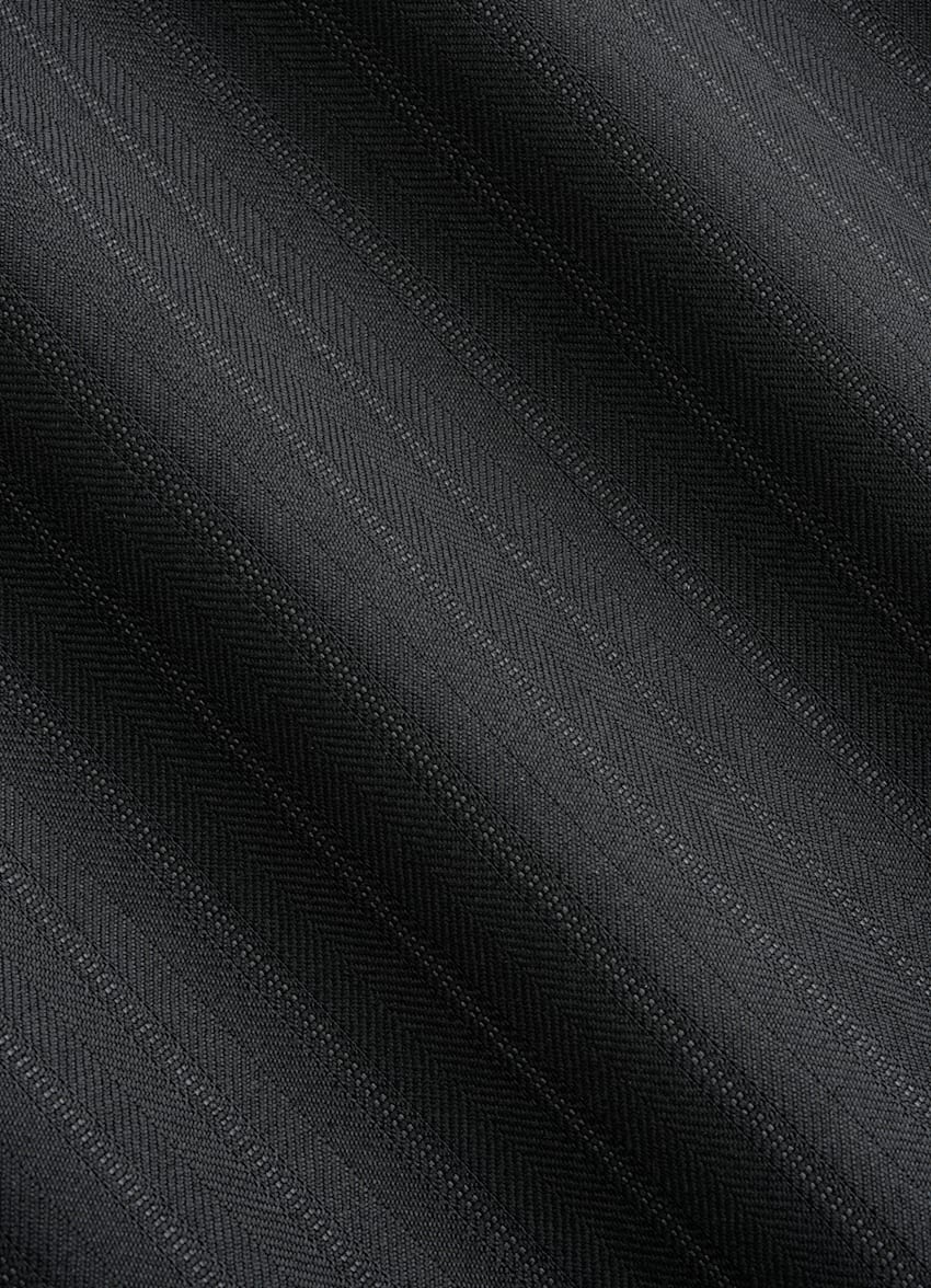 SUITSUPPLY All Season Pura lana S130s de Reda, Italia Traje Havana negro a rayas corte Tailored Fit