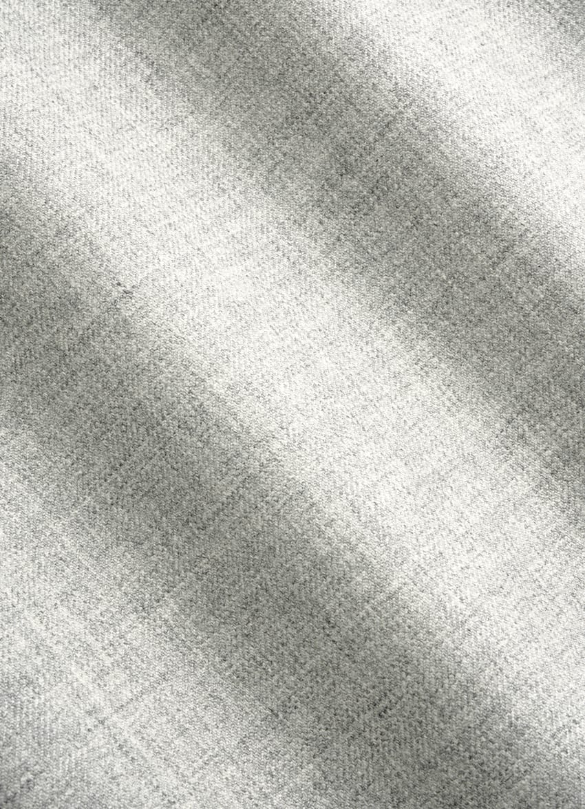 SUITSUPPLY All Season Pure S150's Wool by E.Thomas, Italy Light Grey Tailored Fit Havana Suit