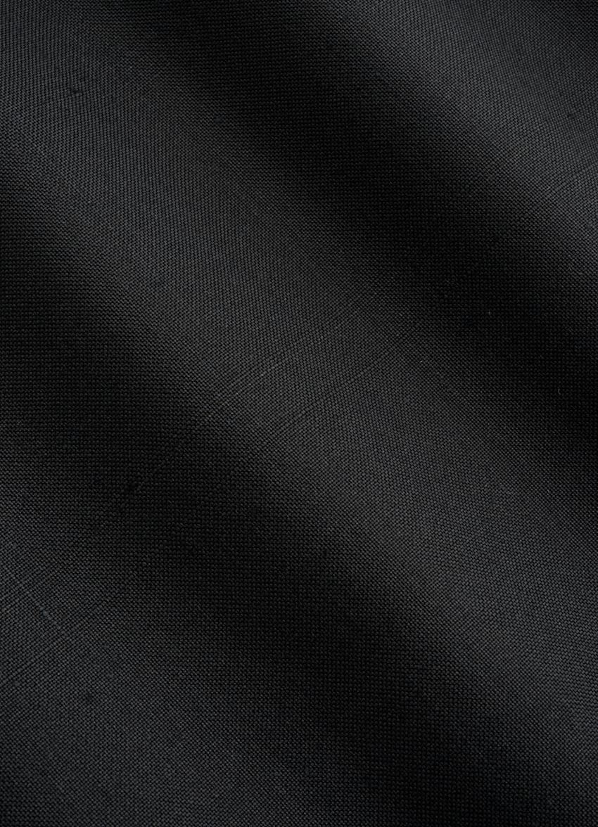 SUITSUPPLY All Season Pure Silk by Lanificio Ermenegildo Zegna, Italy Black Tailored Fit Milano Suit