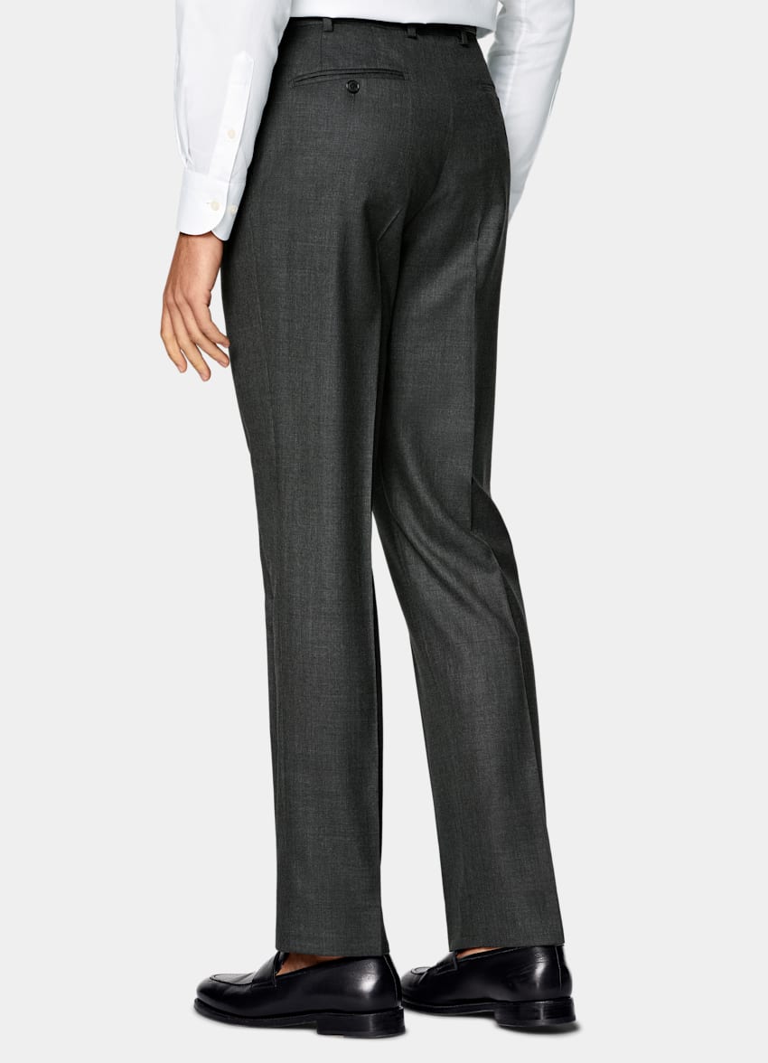 SUITSUPPLY All season Pure laine S150 par E.Thomas, Italie Costume Milano coupe Tailored gris fonc&eacute;