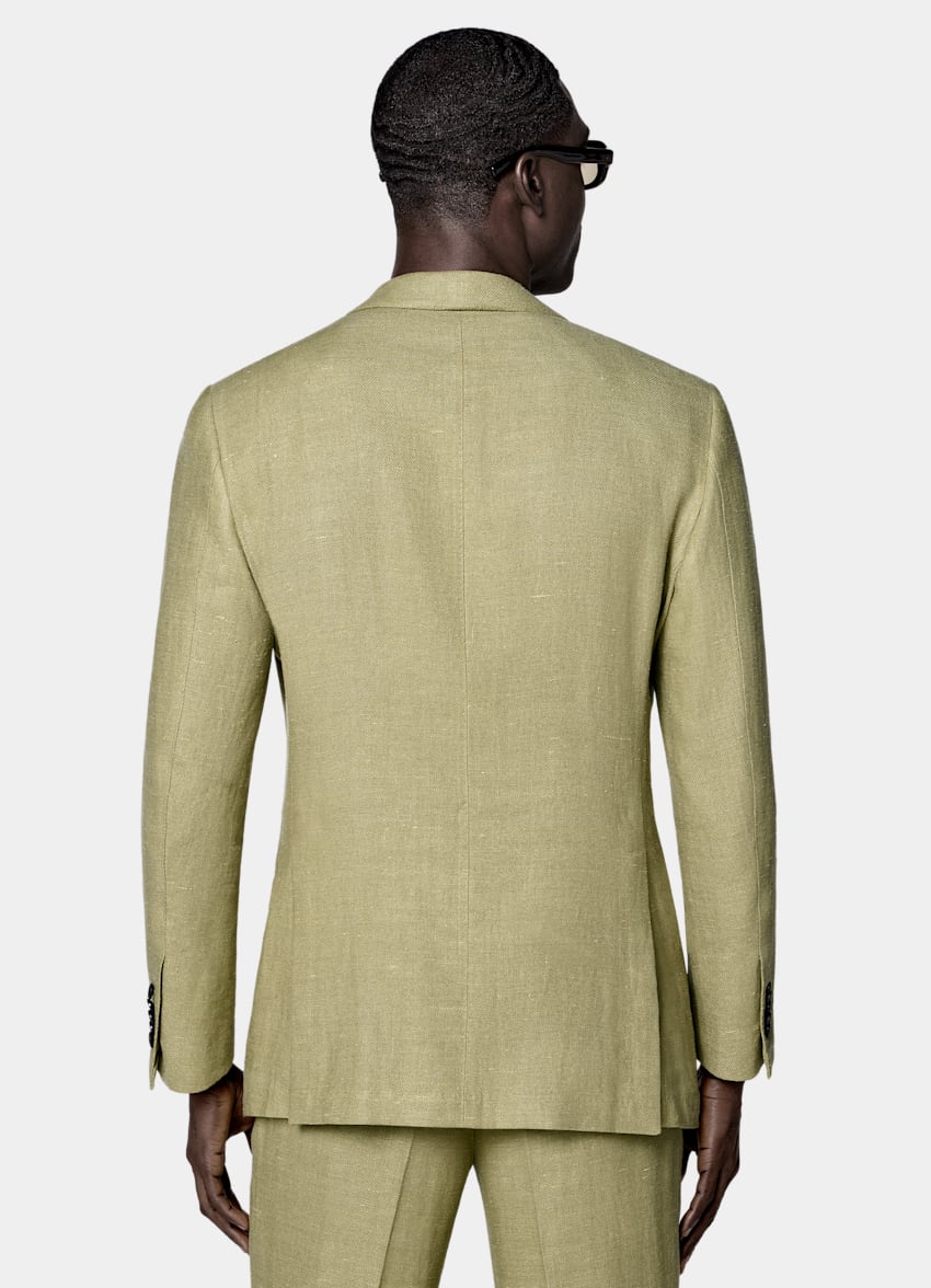 SUITSUPPLY &Eacute;t&eacute; Lin soie par Beste, Italie Costume Milano coupe Tailored vert clair