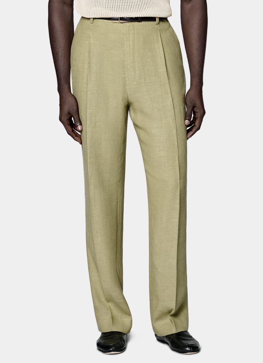 SUITSUPPLY &Eacute;t&eacute; Lin soie par Beste, Italie Costume Milano coupe Tailored vert clair