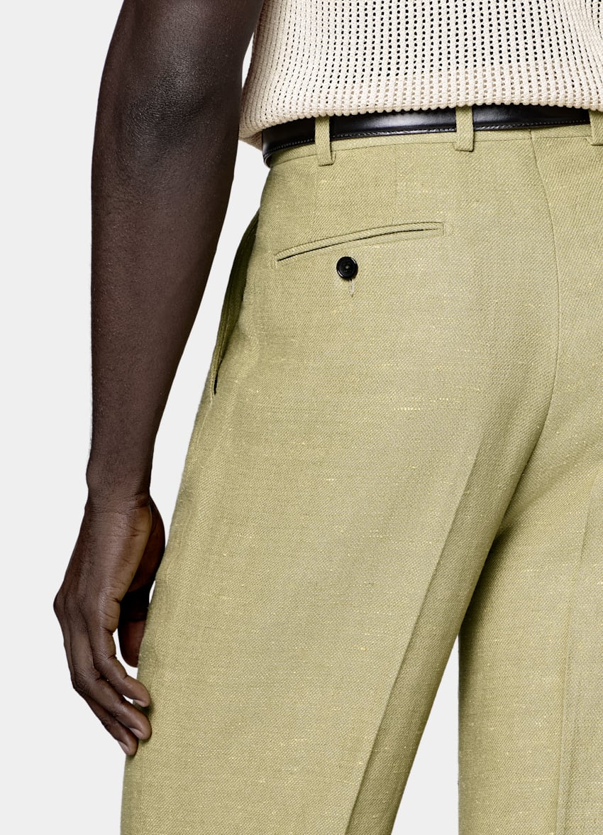 SUITSUPPLY &Eacute;t&eacute; Lin soie par Beste, Italie Costume Milano coupe Tailored vert clair