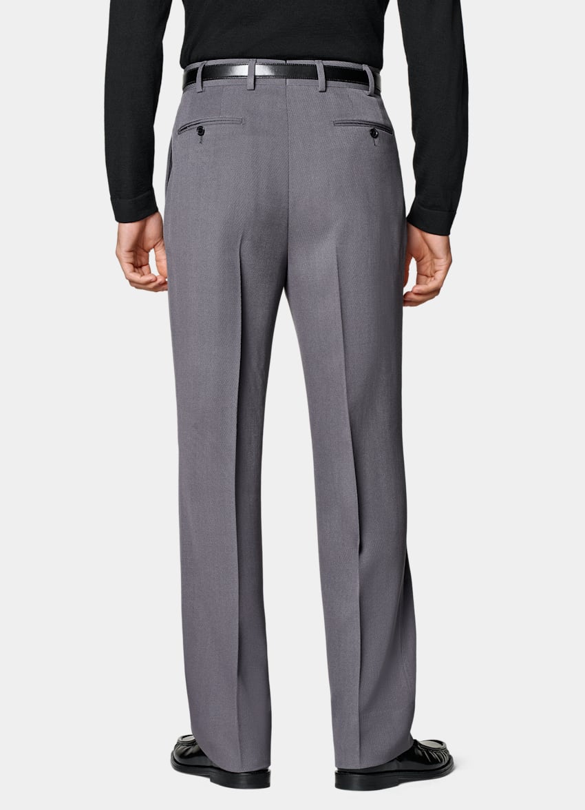 SUITSUPPLY Winter Pure Schurwolle by Rogna, Italien Roma Anzug mittelgrau Relaxed Fit