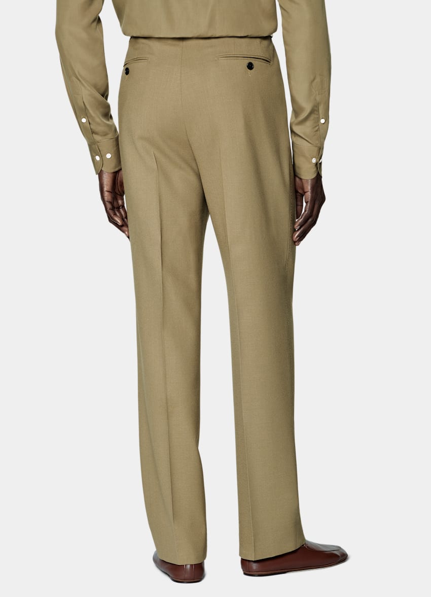 SUITSUPPLY All Season Pure Wool by Angelico, Italy Mid Green Tailored Fit Milano Suit