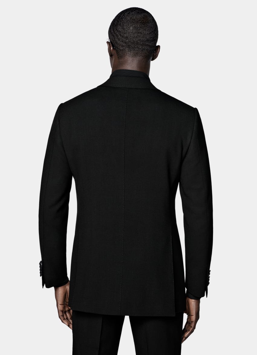 SUITSUPPLY All Season Czysta wełna od Angelico, Włochy Smoking Milano tailored fit czarny