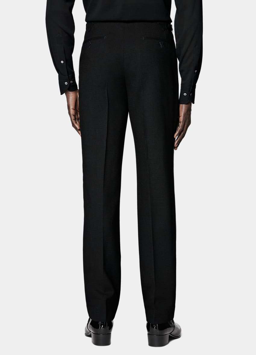 SUITSUPPLY All Season Czysta wełna od Angelico, Włochy Smoking Milano tailored fit czarny