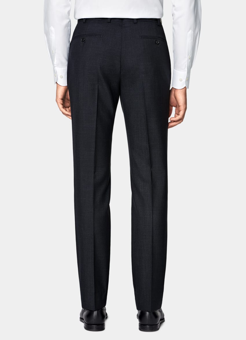 SUITSUPPLY All Season Pure Tropical Wool by Vitale Barberis Canonico, Italy Navy Perennial Tailored Fit Havana Suit