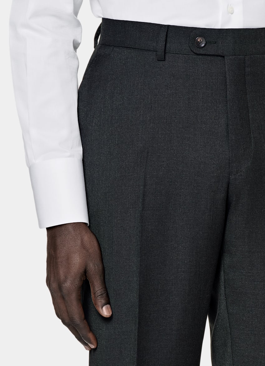 SUITSUPPLY Pure Wool by Reda, Italy Dark Grey Perennial Havana Suit