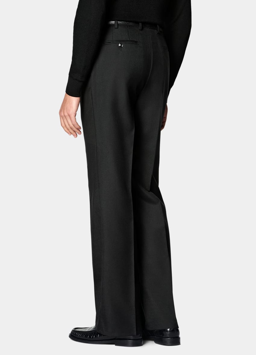 SUITSUPPLY All Season Wool Mohair par Rogna, Italie Black Relaxed Fit Roma Suit