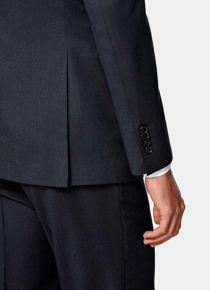 SUITSUPPLY All Season Pure S130's Wool by Carlo Barbera, Italy Navy Tailored Fit Havana Suit