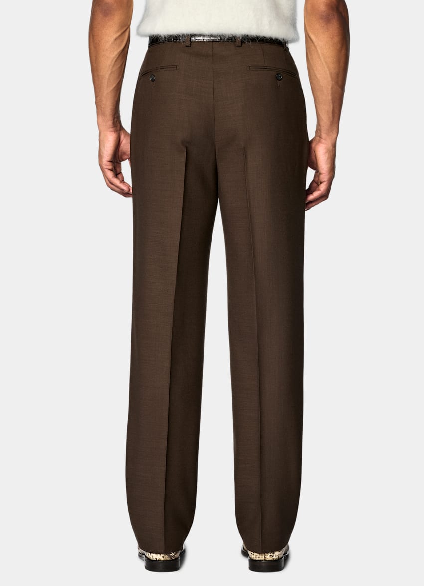 SUITSUPPLY Pure Wool by Subalpino, Italy Mid Brown Tailored Fit Milano Suit