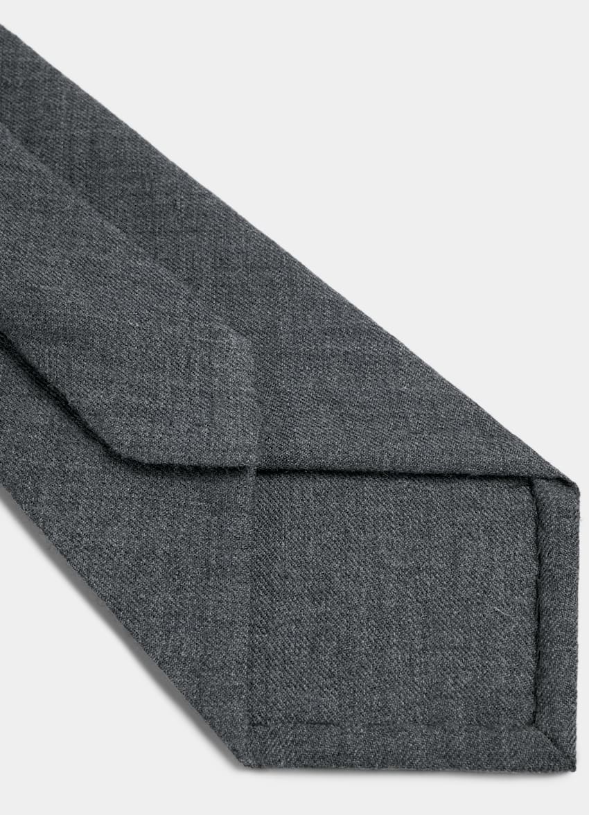 SUITSUPPLY Pura lana Cravatta grigia