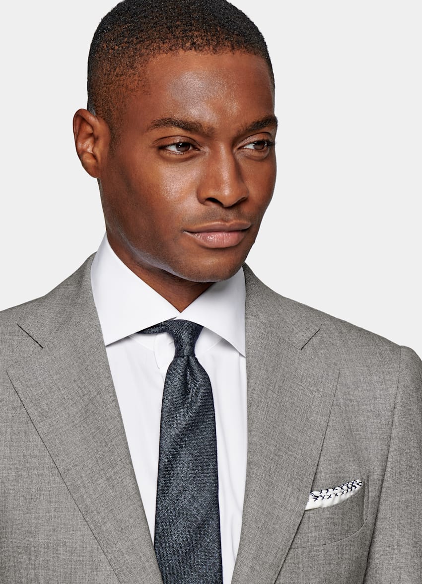 SUITSUPPLY Bamboo by Huddersfield, United Kingdom Grey Tie