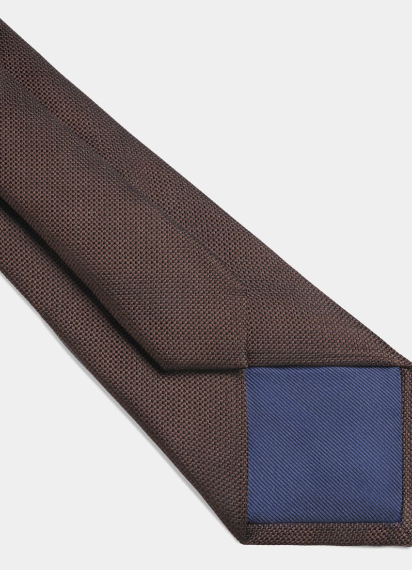 SUITSUPPLY Pure Silk Brown Tie