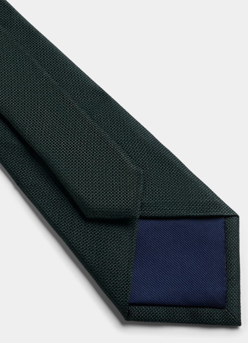 SUITSUPPLY Pure Silk Green Tie