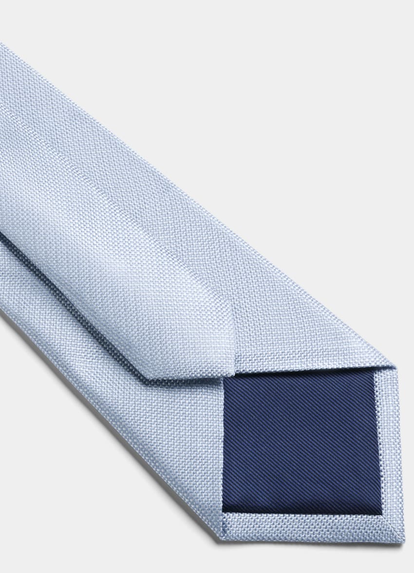 SUITSUPPLY Pure Silk Light Blue Tie