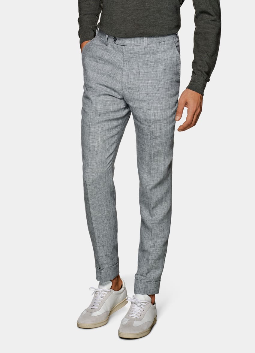 Light Grey Soho Trousers | Pure Linen | Suitsupply Online Store