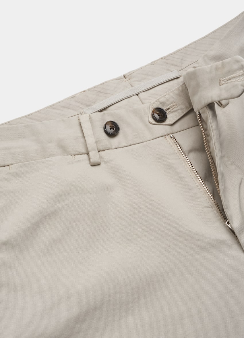 Light Brown Porto Chino | Stretch Cotton | Suitsupply Online Store