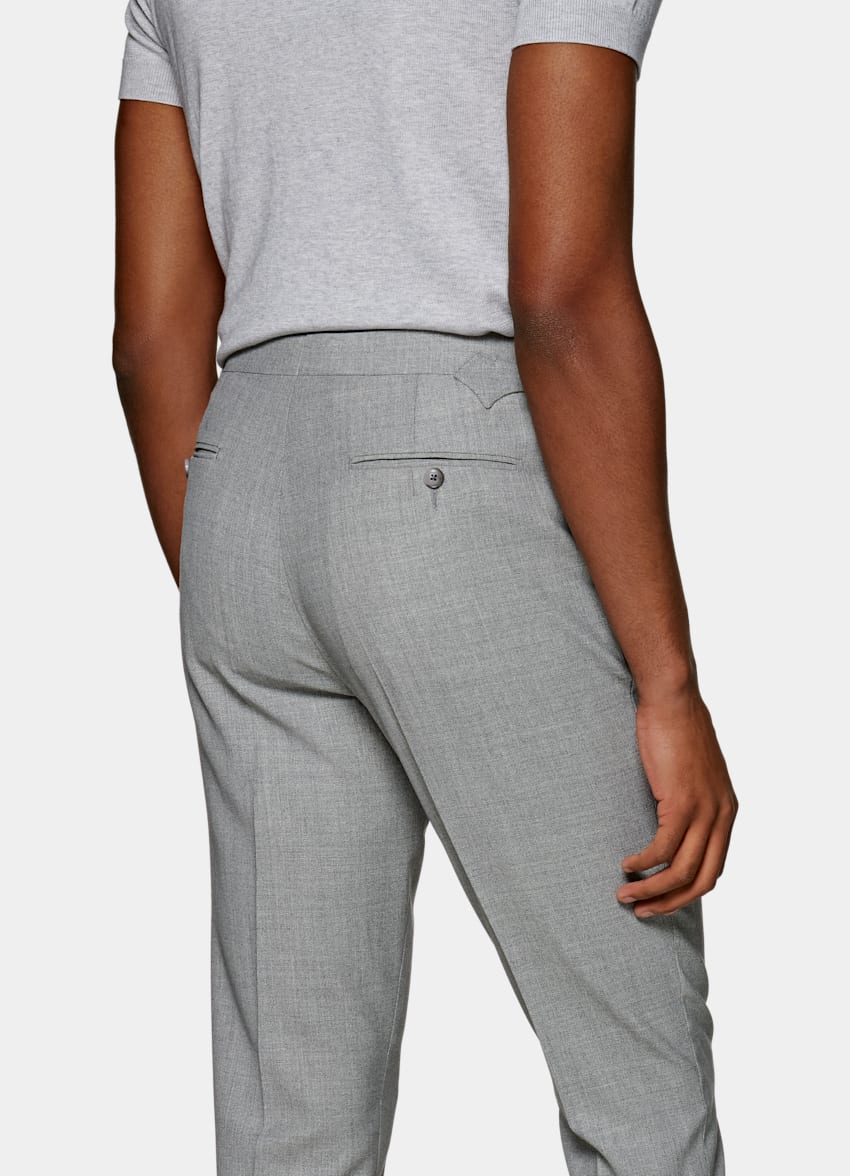 light grey cargo trousers