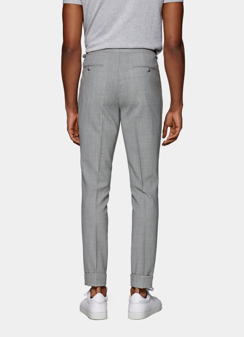 light grey cargo trousers