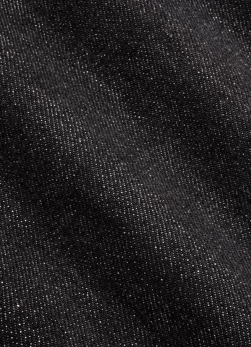 SUITSUPPLY All Season Pure Cotton by Candiani, Italy Dark Grey Straight Leg Tapered Jeans