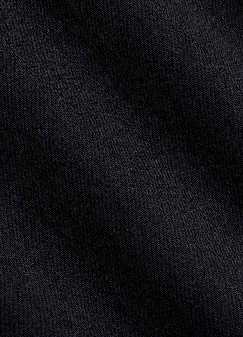 SUITSUPPLY All Season Pure Cotton by Candiani, Italy Black Straight Leg Jeans