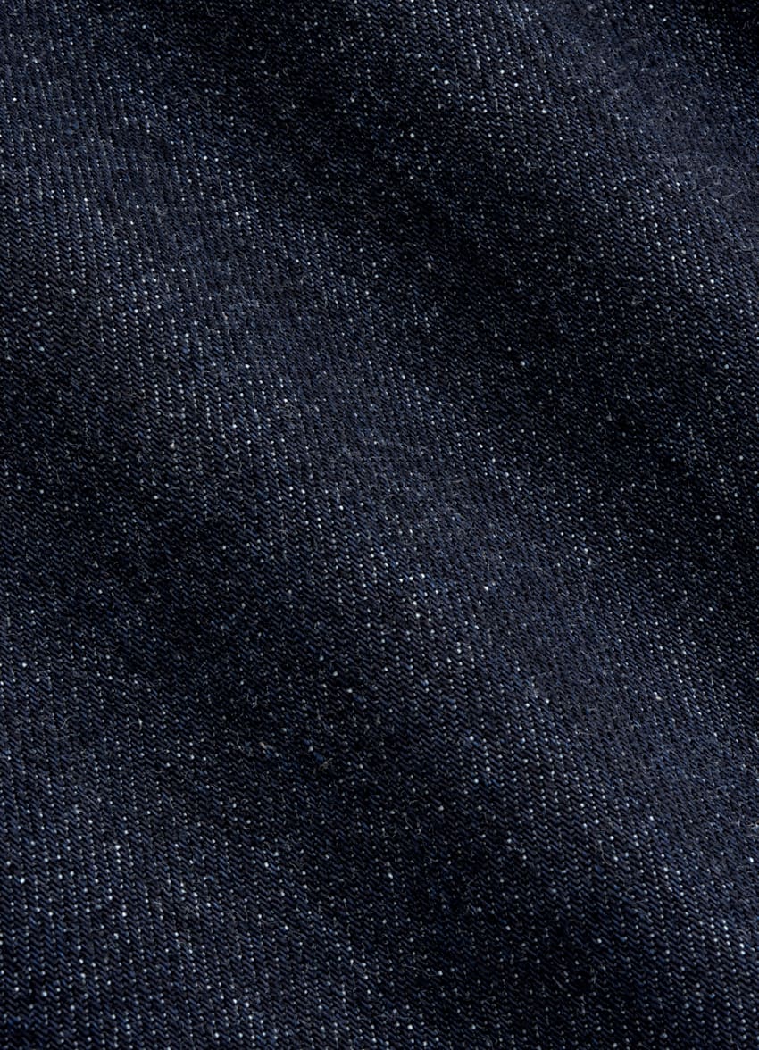 SUITSUPPLY All Season Pure Cotton by Candiani, Italy Dark Blue Straight Leg Tapered Jeans
